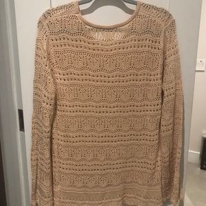 Sweater macrame very soft large long